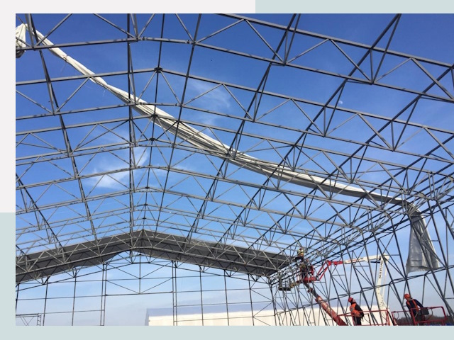 Шатровые ангары от 642 руб. в Алапаевске и Свердловской области