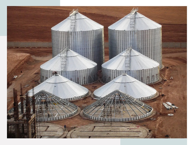 Строительство зерновых силосов в Алапаевске