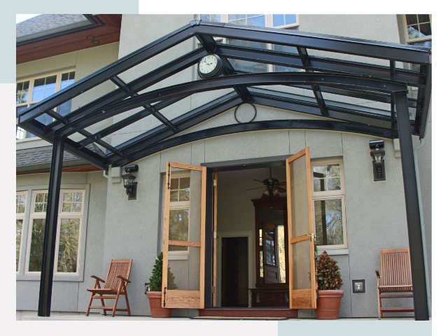 Козырьки металлические в Алапаевске